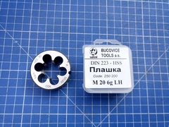 Плашка М20х2,5 DINEN22568 (LH-Левая) HSS 6g 45х18мм Bucovice(CzTool) 250200