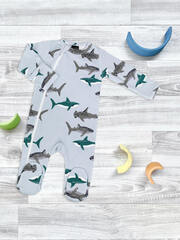 Комбинезон Mjölk Sleep and Play Акулы