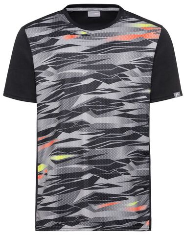 Детская теннисная футболка Head Slider T-Shirt B - black/grey/red