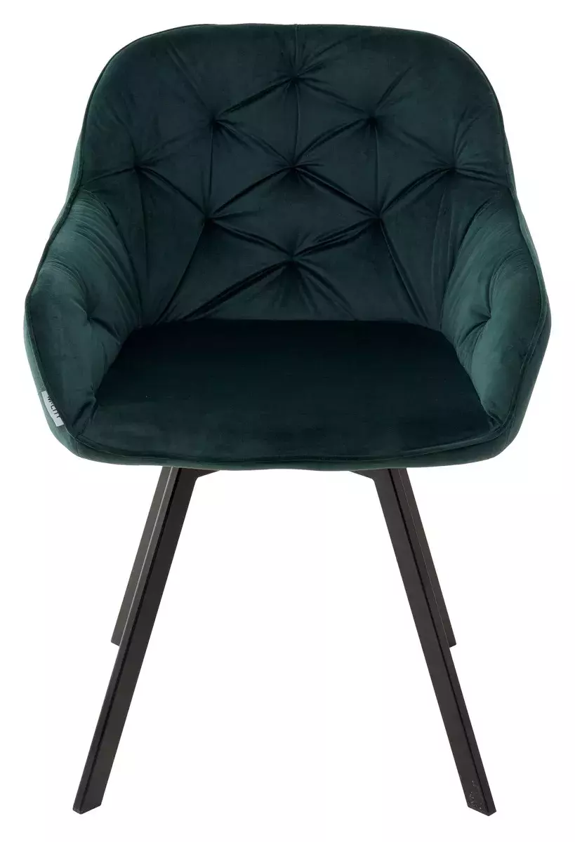 Стул GALE 360 град. поворот. BLUVEL-78 GREEN, велюр/ черный каркас, М-City