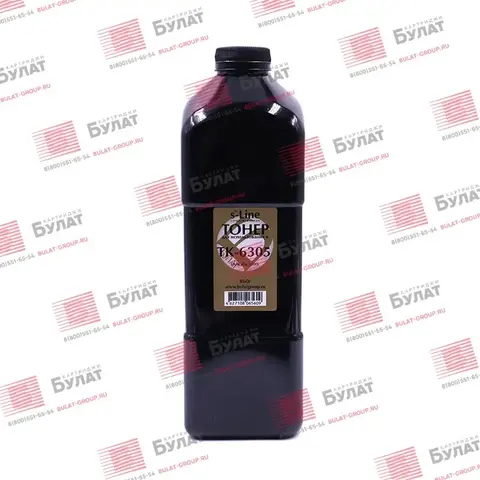 Тонер с девелопером БУЛАТ s-Line TK-6305 для Kyocera TASKalfa 3500i (Чёрный, банка 860 г)
