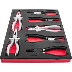 Thorvik UTS7STE Набор шарнирно-губцевого инструмента в EVA ложементе 280х375 мм, 7 предметов 53809