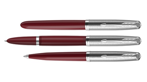 Ручка шариковая Parker 51 Core, Burgundy CT, (2123498)