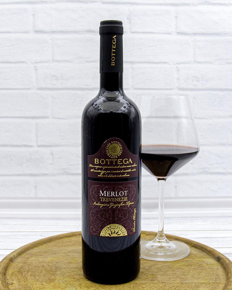 Вино Красное Сухое Bottega Мерло Тре Венецие 12,5%, 0,75 л.