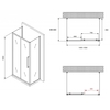 Abber Schwarzer Diamant AG30150BH-S50B-S50B Душевой уголок, 150x50x195