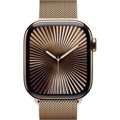 Apple Watch 10 46mm S/M Титан Золотые Ремешок Milanese Золотого Цвета