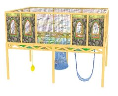 Вязаная сеть с увеличенной рамой 4,4*3*3,4м