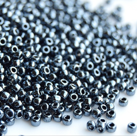 Бисер Тохо круглый 15/0 0081 гематит