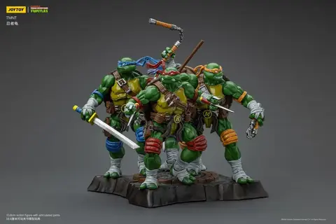 Фигурки набор Черепашки Ниндзя масштаб 1/18 JoyToy