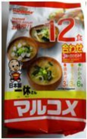 Instant Miso Soup Ikkyu-san 12servings(wakame-6, tofu-3, fried tofu-3)