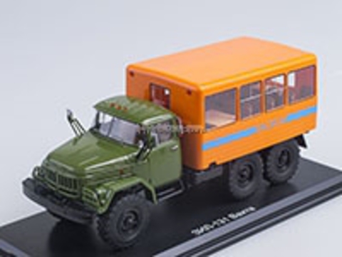 ZIL-131 shift work bus khaki-orange 1:43 Start Scale Models (SSM)