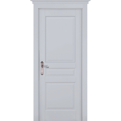 Купить Межкомнатная дверь массив сосны Валенсия Браш эмаль грей глухая
