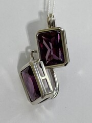 Багет  (серьги из серебра)