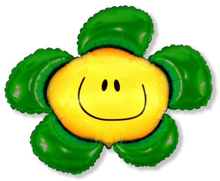 F Фигура Цветочек (солнечная улыбка) зеленый, 41