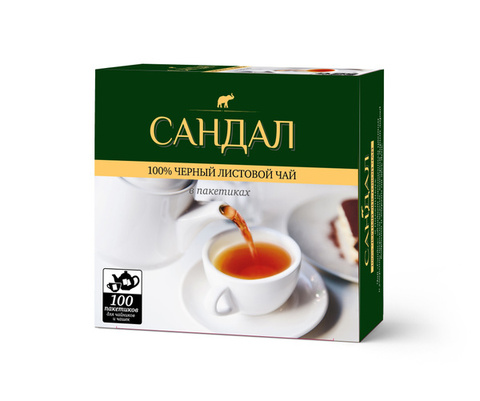Чай черный Сандал 100пакет.