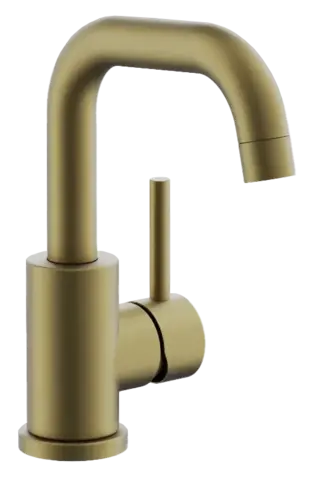 Смеситель для раковины BELZ B10810-5 нержавеющая сталь, брашированное золото