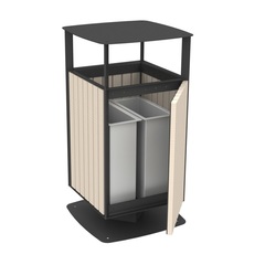 Парковая урна PO-460, 460*460*860 мм.