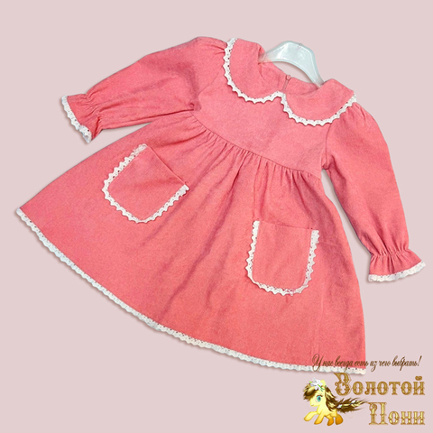 Платье вельвет детское (2-7) 250928-D7074