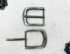 Пряжка ременная металл, ш. 4 см, тёмный никель
