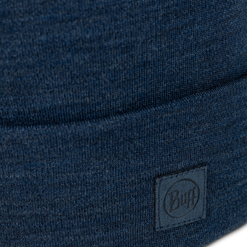 Картинка шапка-бини Buff Hat Wool Heavyweight Solid Indigo - 3