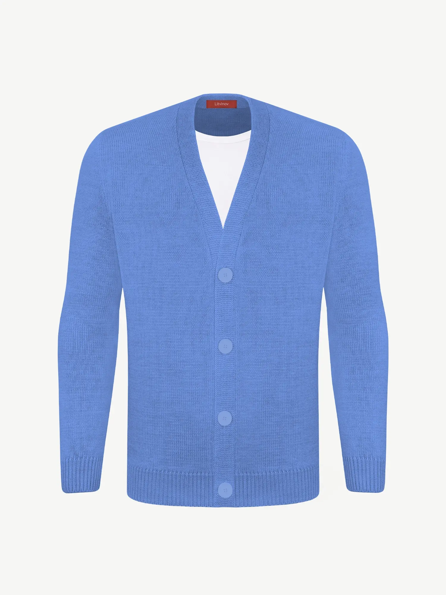 Кардиган с пуговицами из шелка