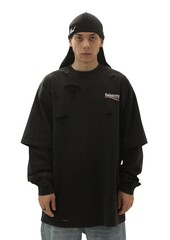 Лонгслив Balenciaga Double Sleeve (Black)