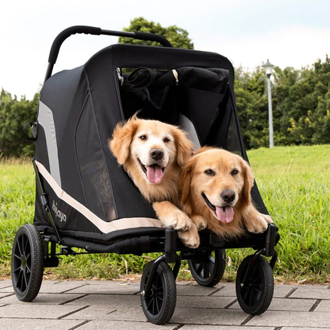 Коляска для собак/животных Grand Cruiser Large Dog Stroller, 4-Wheel Foldable Big Dog Pram for Large Breeds, Senior & Injured Pets
