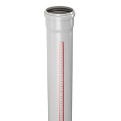 Труба Ostendorf НТЕМ для внутренней канализации 90x1500 мм