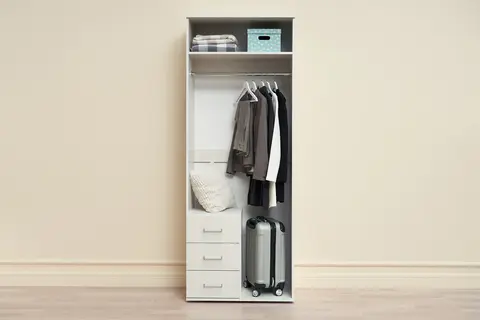 Шкаф 2х створчатый Белла ясень белый