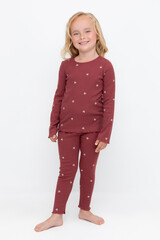 пижама  для девочки  К 1618/шоколадный десерт,сердечки
