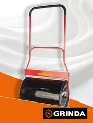 GRINDA 62 л, размеры 400 х 580 мм, стальной барабан, нескользящая рукоятка, каток для газона (422115)