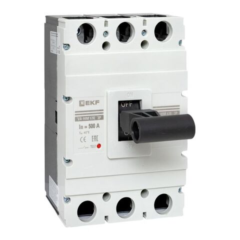 Выключатель автоматический в литом корпусе ВА-99М 630/500А 3P 10In 50кА с термомагнитным расцепителем EKF