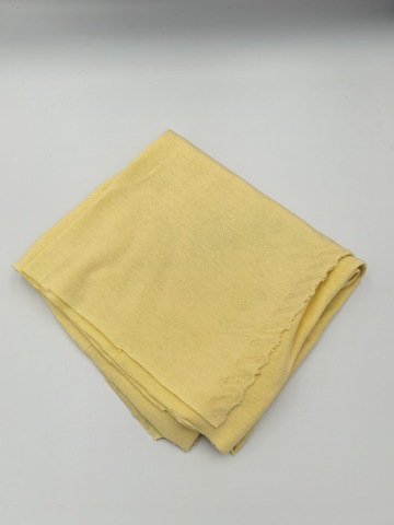 Кулирная гладь 100% хлопок полотно светло-желтая 0,1 м