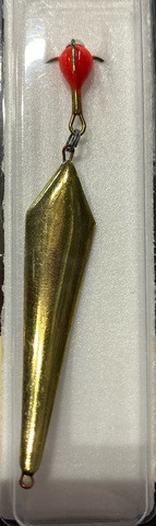 Блесна зимняя диво с чертиком Сож большая 6,7гр цв:Латунь (бл.1шт)