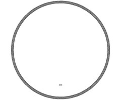 Зеркало Модена CR 700х700 LED Sansa