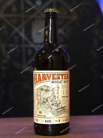 Харвестер Harvester пшеничное светлое нефильтр. неосветл. пастер. 0,5 л.