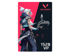 Игровая валюта Valorant: 1520 VP [Цифровая версия] (для ПК, цифровой код доступа)