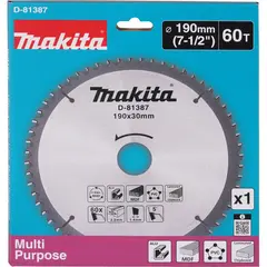 Пильный диск универсальный 190x30x2.2/1.4x60T Makita D-81387