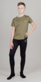 Подростковые Тайтсы для бега Nordski Run Jr. Black 2022