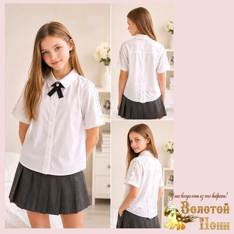Блуза хлопок д (9-13) 260615-F-71072