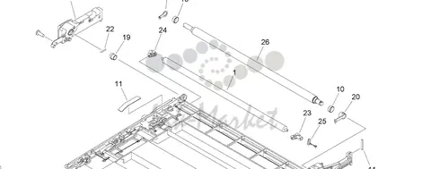 Вторичный вал переноса изображения Canon FE8-7188-000000 ROLLER, SECONDARY TRANSFER оригинал для Canon iR ADV C33XXi, C35XXi, iR C3025i FE8-7188