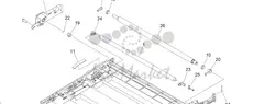 Вторичный вал переноса изображения Canon FE8-7188-000000 ROLLER, SECONDARY TRANSFER оригинал для Canon iR ADV C33XXi, C35XXi, iR C3025i FE8-7188