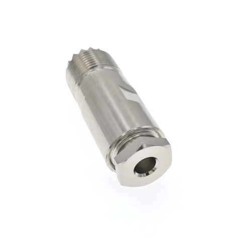 ВЧ-разъём UHF(female) SO239 прижимной под кабель RG-58 U-212F