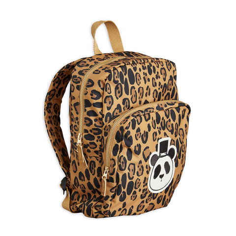 Рюкзак Mini Rodini Panda Leopard Beige