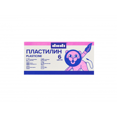 Пластилин классический dadi 20г 6 цв., DPL20-06A