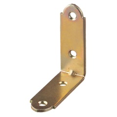 ЗУБР УМ-2.0, 50 x 50 x 17 x 2 мм, желтый цинк, узкий мебельный уголок (31031-50) (20 штук)