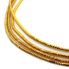 Канитель/трунцал мягкая, фигурная KAN/MN, 1 мм, глянец, желтая медь