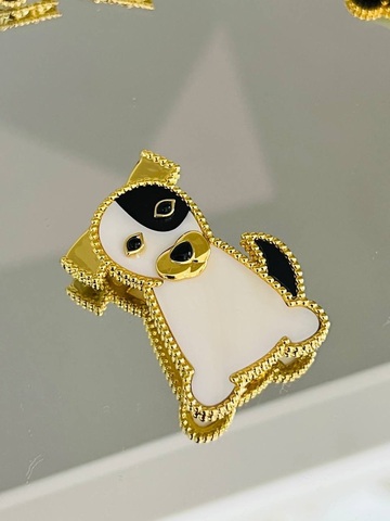 Брошь собака VCA VGOLD