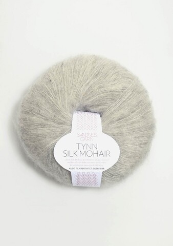 Пряжа Sandnes Garn Tynn Silk Mohair 1022 светло-серый