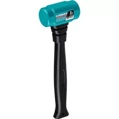 СИБИН 3 кг, 360 мм, цельностальная кувалда с удлинённой обрезиненной рукояткой (20132-3)